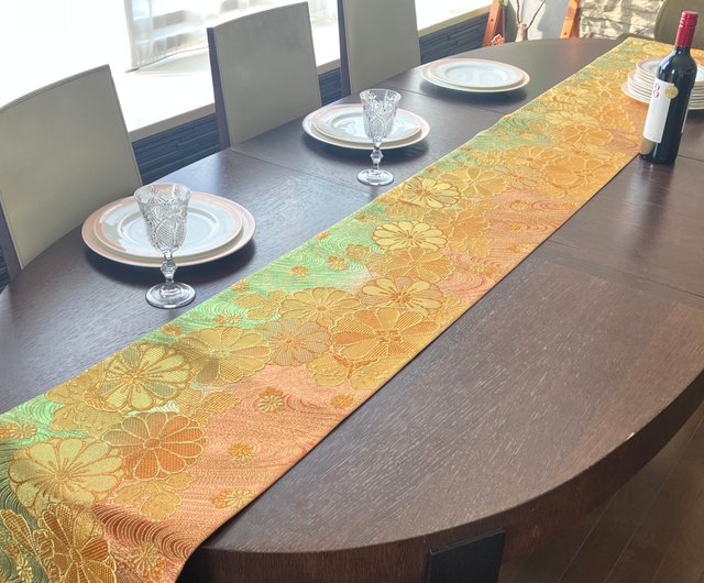 西陣織 着物 帯 テーブルランナー NTR005 Japanese style by C