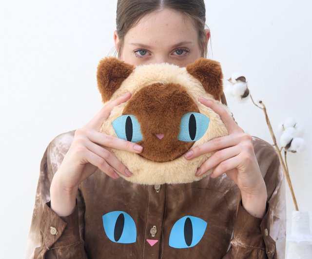 タイ クロスボディミニバッグ 猫の顔ポシェット BAAN MAEW MAEW | 猫の