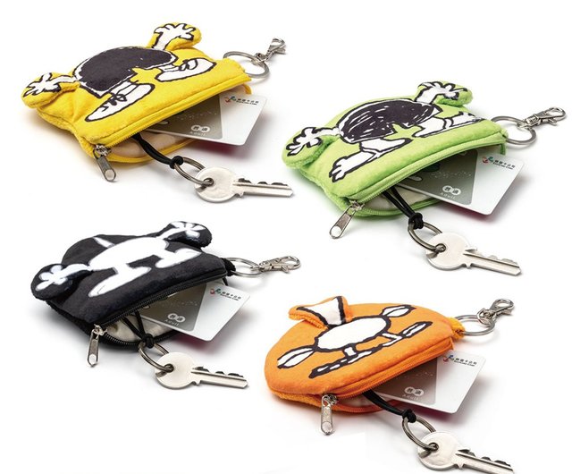 台湾 おしり両面異素材キーケース＆イヤホンケース - ウッドストック