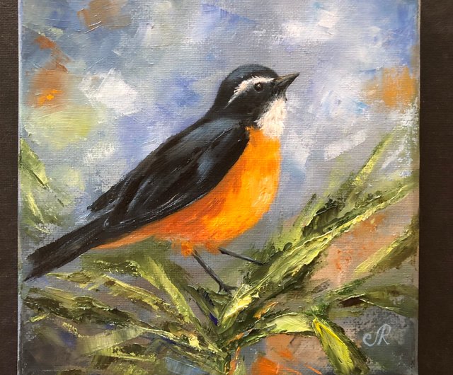 スペイン オリジナル油絵鳥の絵装飾部屋 ArtLolitaRos - Pinkoi