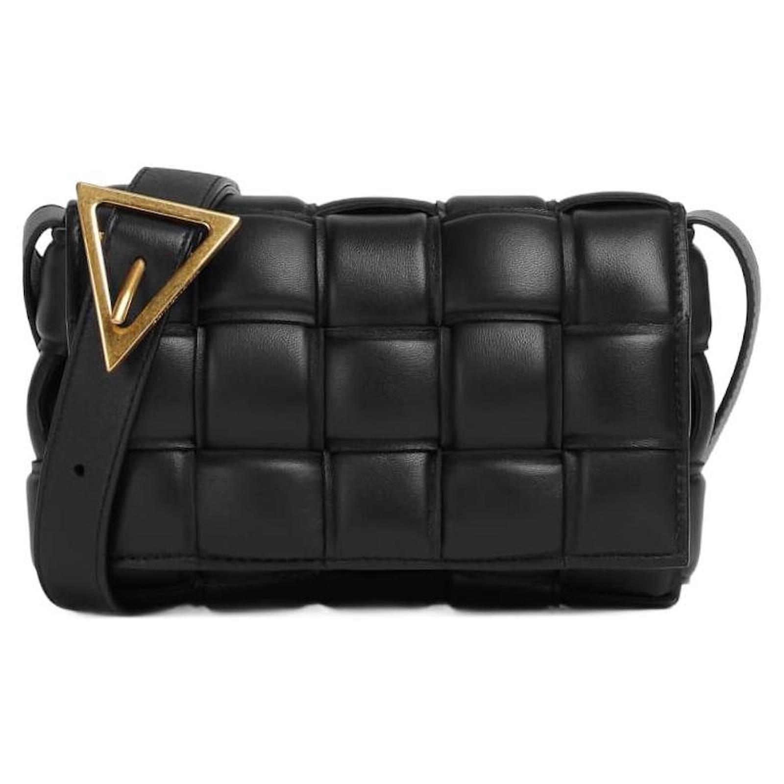 Bottega Veneta Padded Cassette Small BLACK Leather ref.937020