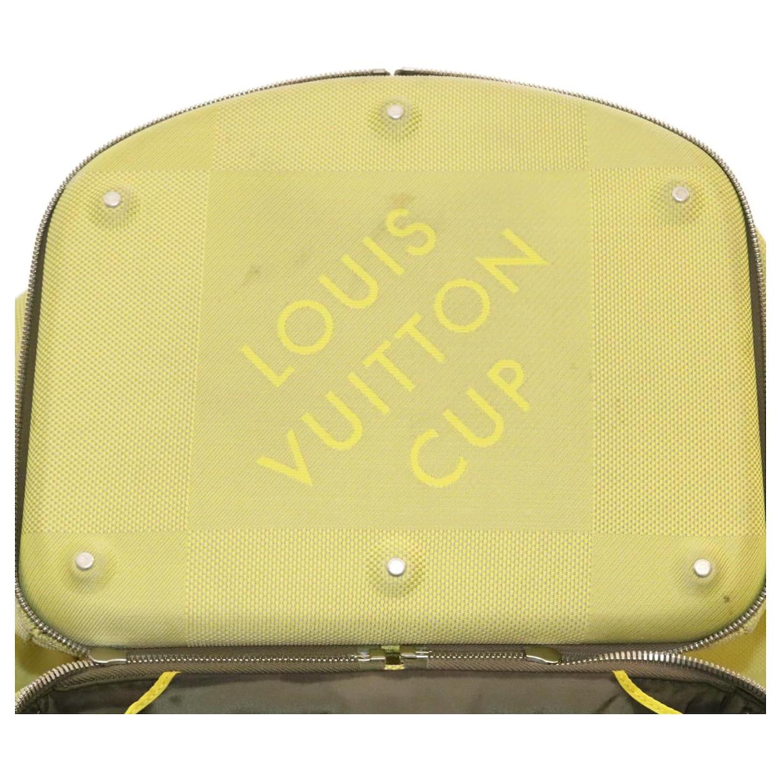 LOUIS VUITTON Cup Damier Geant 3Way Roller Bag LIme Green M80630
