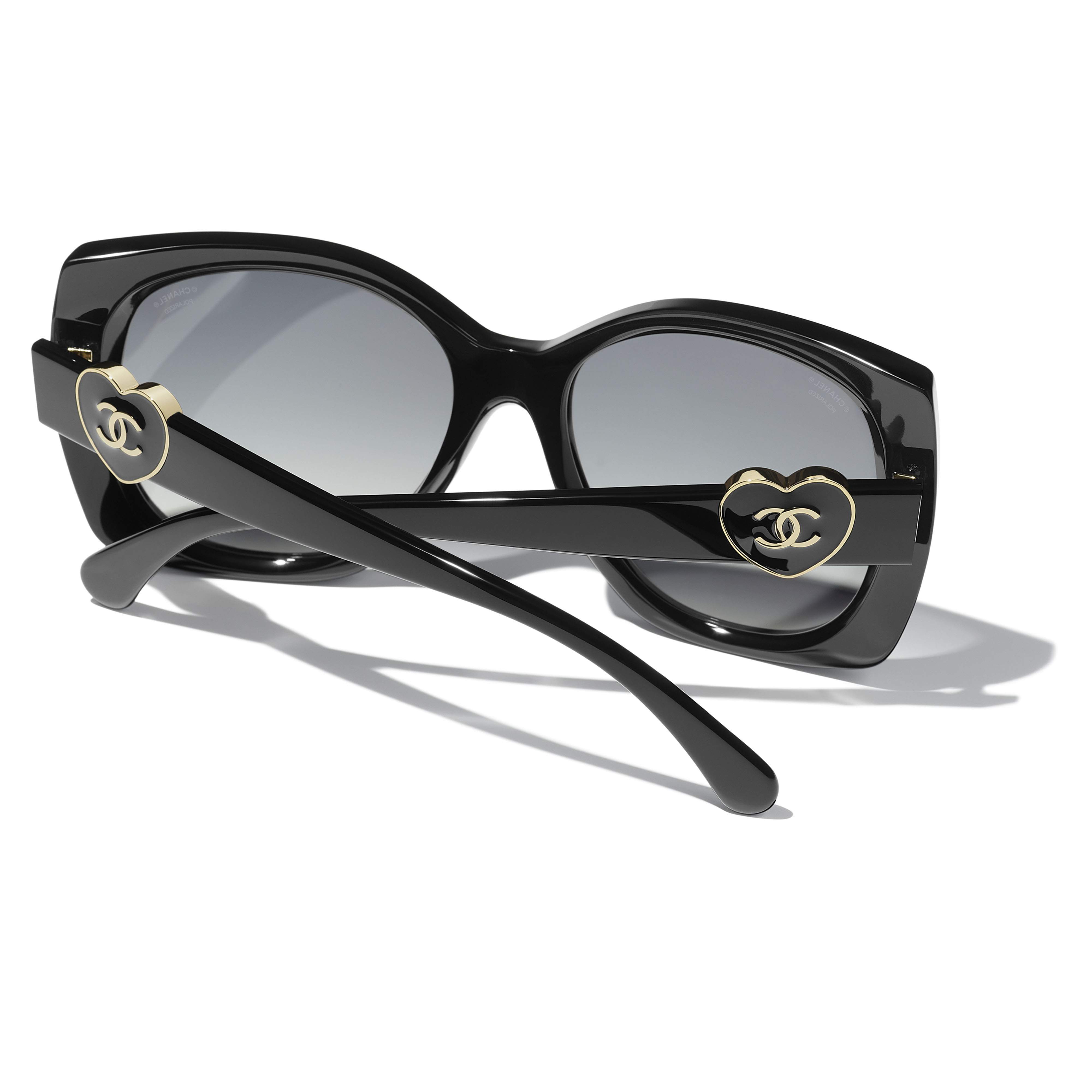 Sunglasses CHANEL CH5519 C622/S8 55-17 Black in stock
