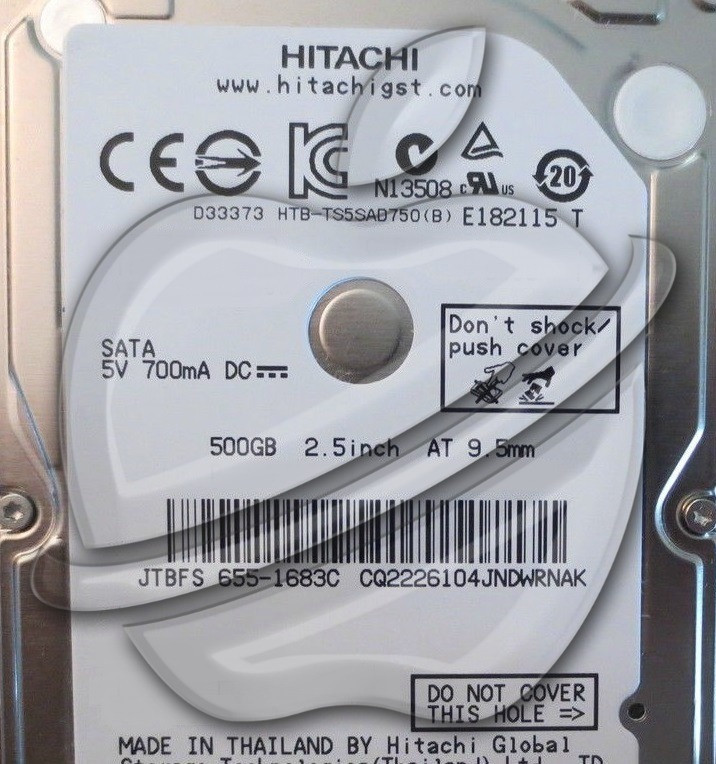 Genuine Hitachi Apple Logo 2.5