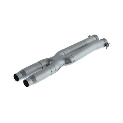 MBRP S7213409 Mustang GT 2.5 Inch Resonator Delete X- Pipe T409