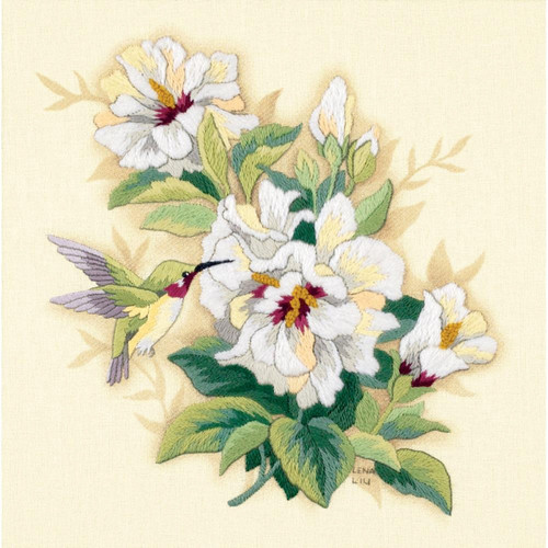 Dimensions - Lena Liu - Hibiscus Floral - CrossStitchWorld