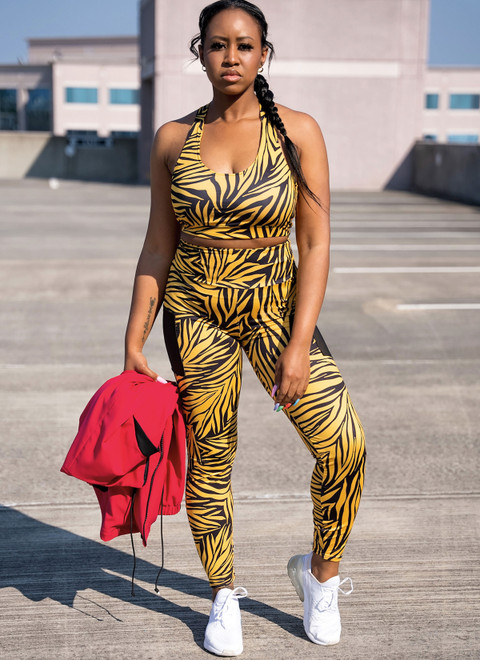 ME2051 (PDF) | Misses' Jacket, Bra Top, and Leggings by Duana M