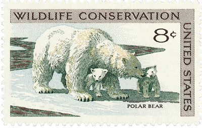 1429 - 1971 8c Wildlife Conservation: Polar Bear - Mystic Stamp