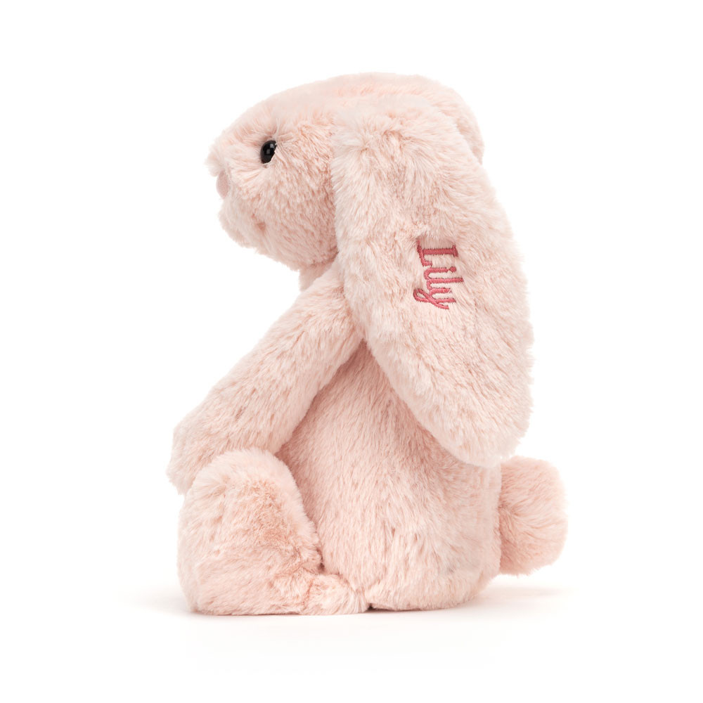 Personalized Bashful Blush Bunny Medium - Official Jellycat