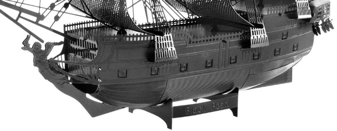 The Black Pearl Premium Series Metal Earth Kit (Black Version