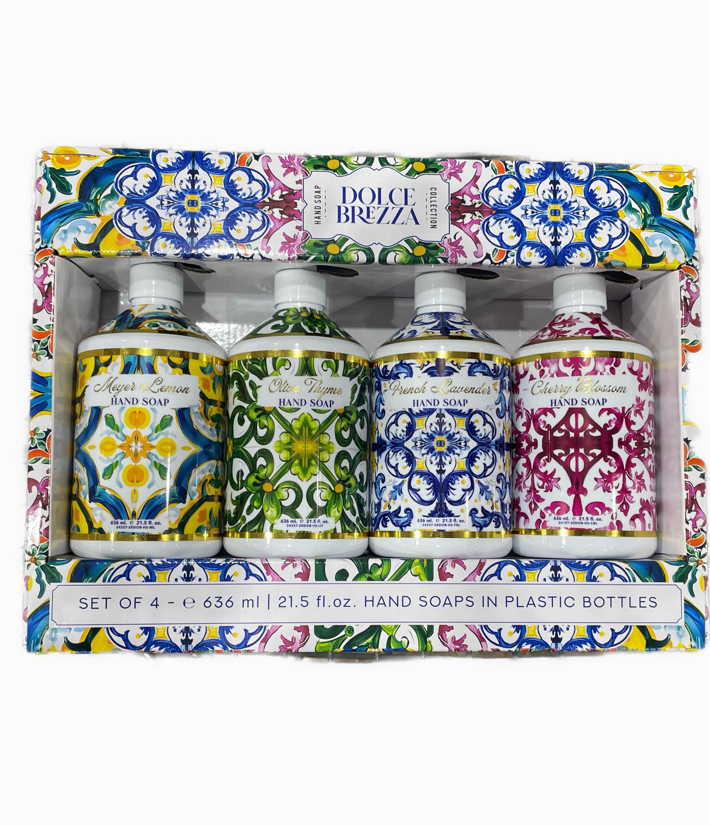 DOLCE BREZZA HAND SOAP COLLECTION SET OF 4 EACH 636 ML 21.5 FL OZ