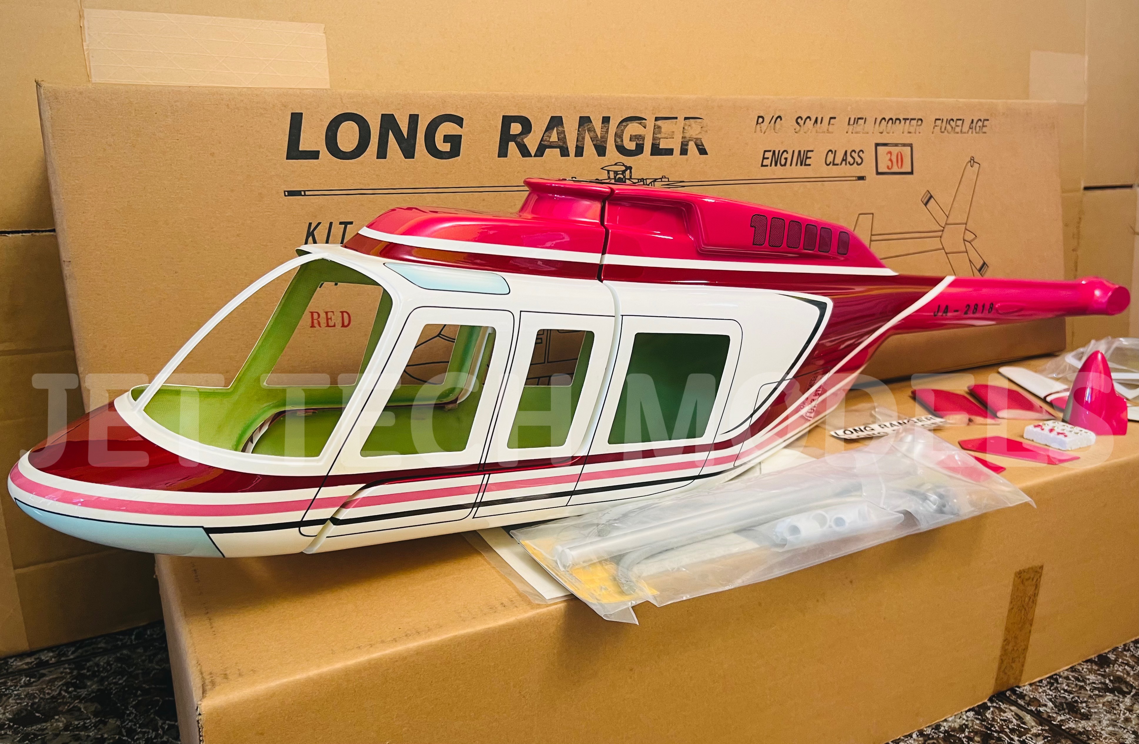 FUN-KEY LONG RANGER .30 / 550 size scale fuselage Red version with