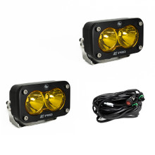 S2 Pro Black LED Auxiliary Light Pod Pair - Universal - Baja
