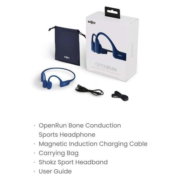 SHOKZ Shokz OpenRun Blue Headphones (S803-ST-BL-US) - Free Shipping