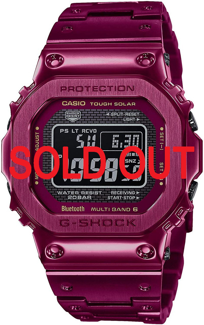 G-Shock Full Metal Dark Red IP | GMWB5000RD-4 | GMW-B5000RD-4ER