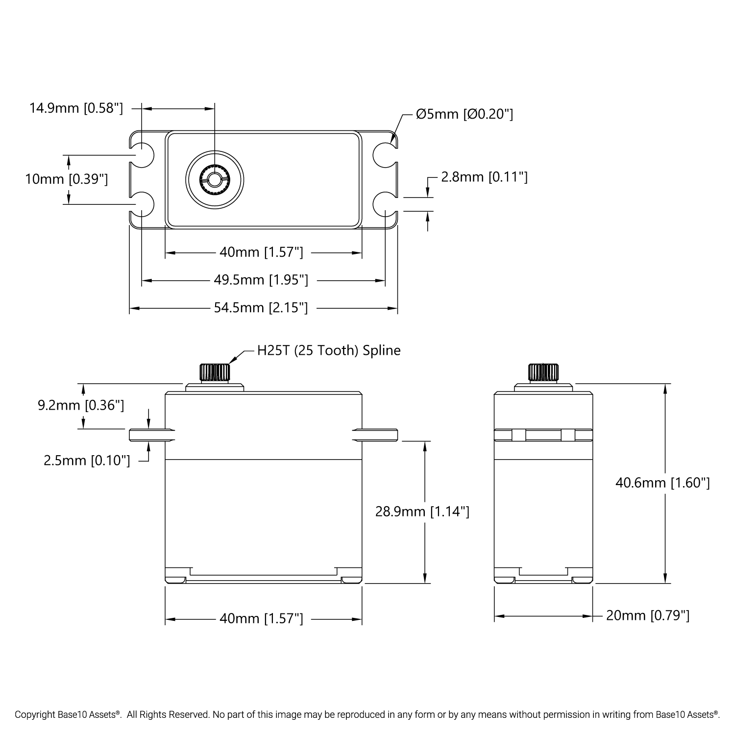DB951WP Servo - ServoCity®