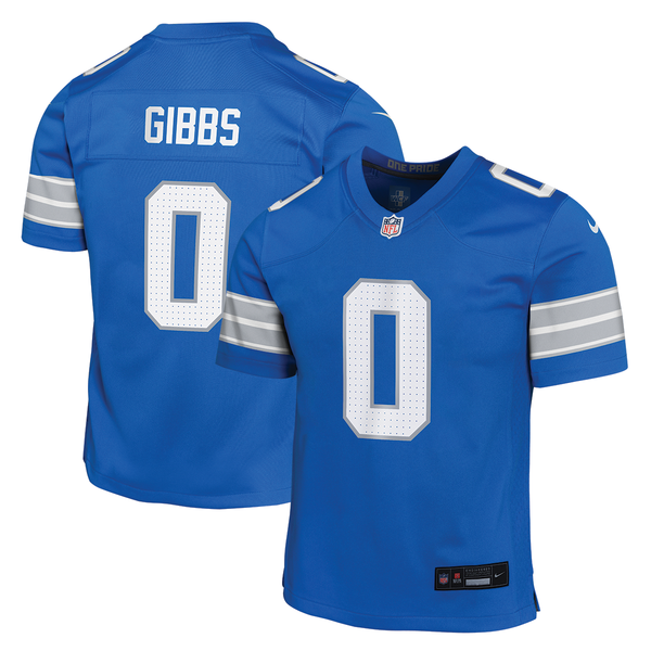 Jahmyr Gibbs Detroit Lions Nike Youth 2025 Game Jersey - Blue