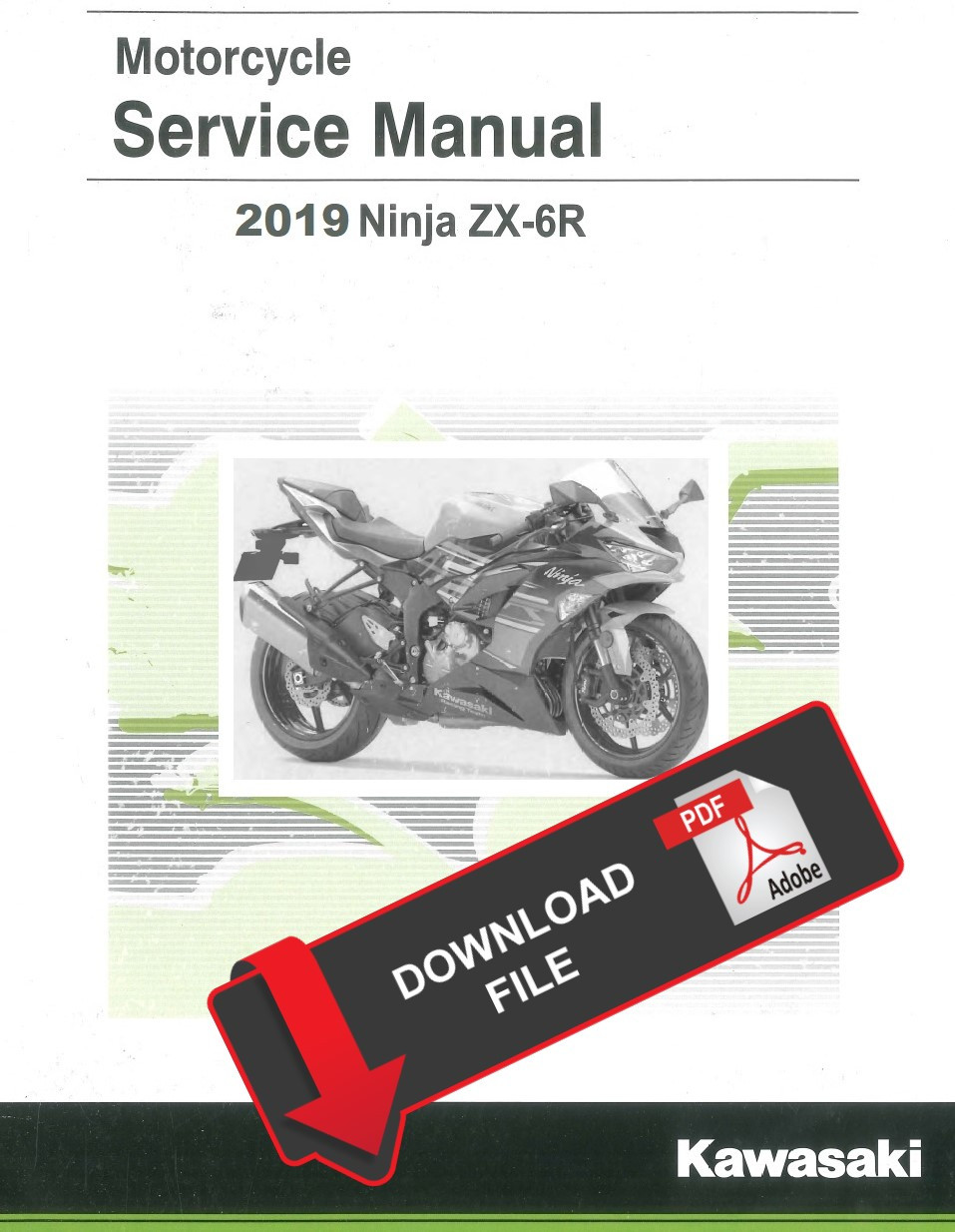 Service Manual Kawasaki 2019 Ninja ZX-6R Repair