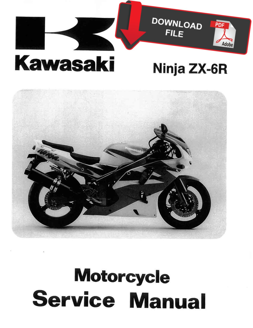 Service Manual Kawasaki 1997 Ninja ZX-6R Repair
