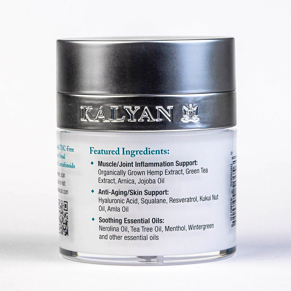 Kalyan CBD Massage Cream 50ml/1.7oz (Total CBD 1500mg + CBG 150mg)