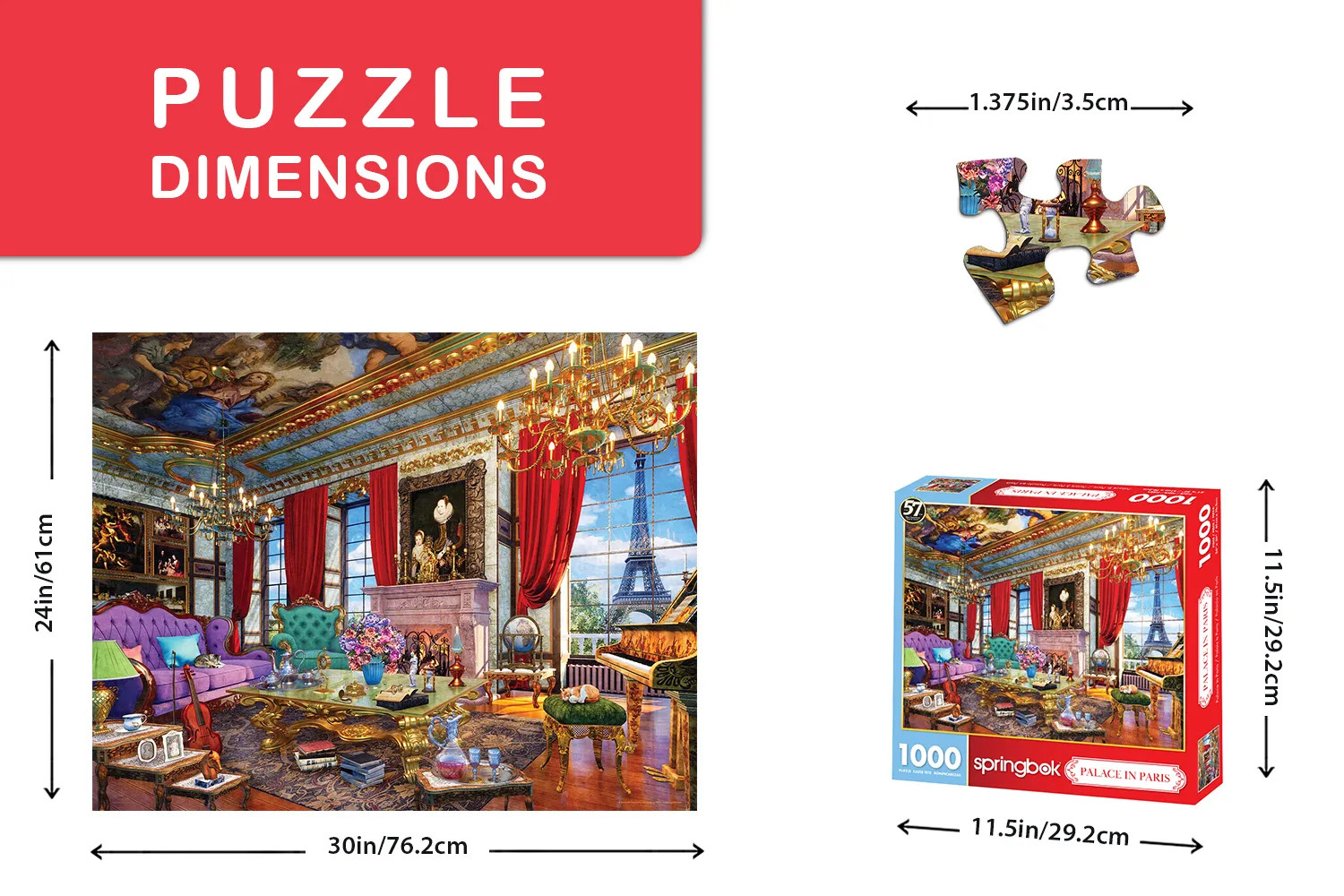 Palace in Paris 1000 Piece Jigsaw Puzzle