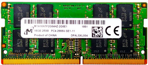 937438-850 - 16GB PC4-2666V / DDR4-2666 2Rx8 1.2V CL19 260-Pin
