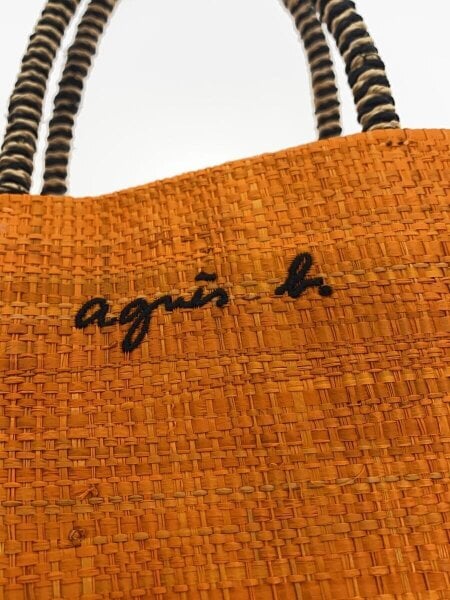 agnes b.(アニエスベー) / ラフィアトートバッグ/ORN/MX02-07 | 中古品
