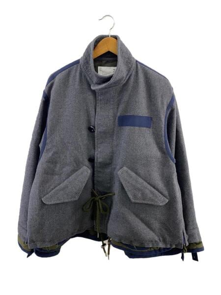 sacai(サカイ) / 22AW/Wool Melton Blouson/ジャケット/1/ウール/GRY