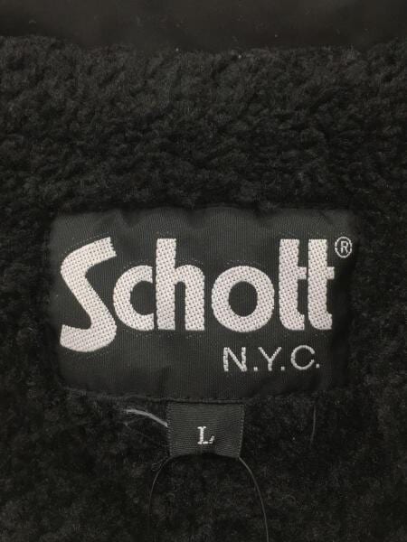 Schott(ショット) / コーチジャケット/裏ボア/L/ナイロン/BLK/3182017