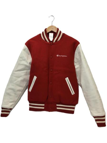 Champion(チャンピオン) / スタジャン/L/ウール/RED/赤/メンズ/袖部分