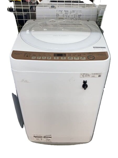 限定価格【SHARP】縦型洗濯機 7kg ES-T713