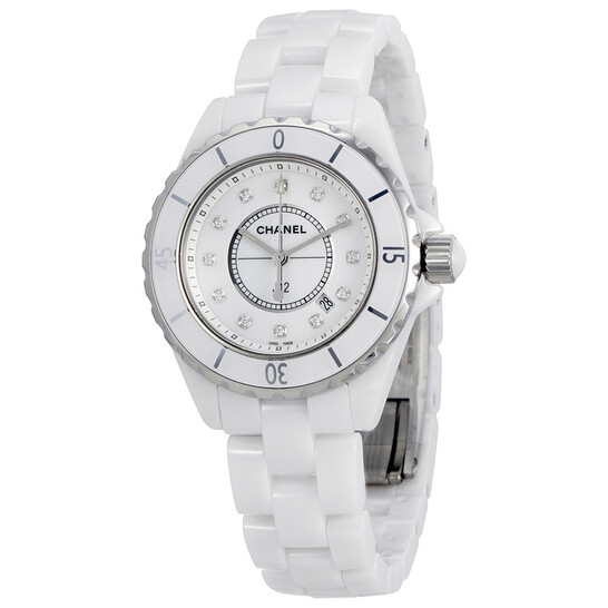 Chanel J12 Diamonds Ladies Watch H1628 3599590378844 - Watches