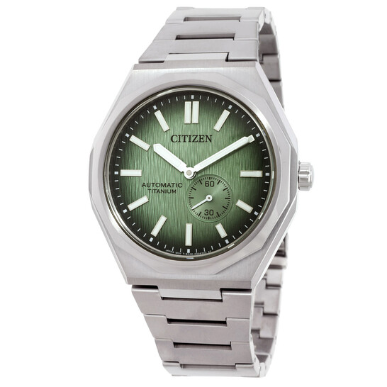 Citizen Zenshin 60 Automatic Green Dial Men's Watch NK5020-58X