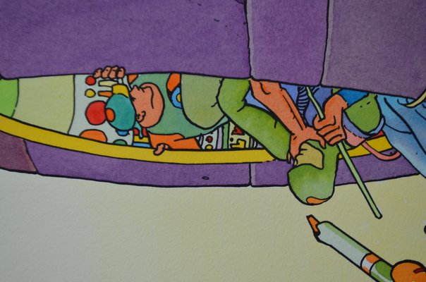 Moebius, Starwatcher, The Other World, Stencil for sale at Pamono