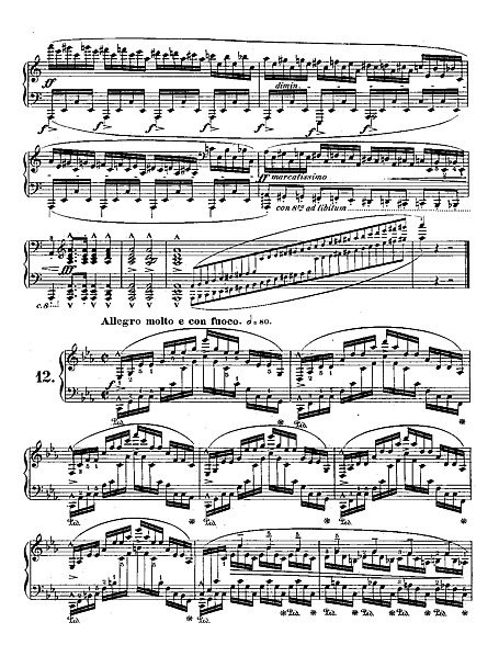 Etude No. 12 Original version - ピアノ - 楽譜 - カントリーアン