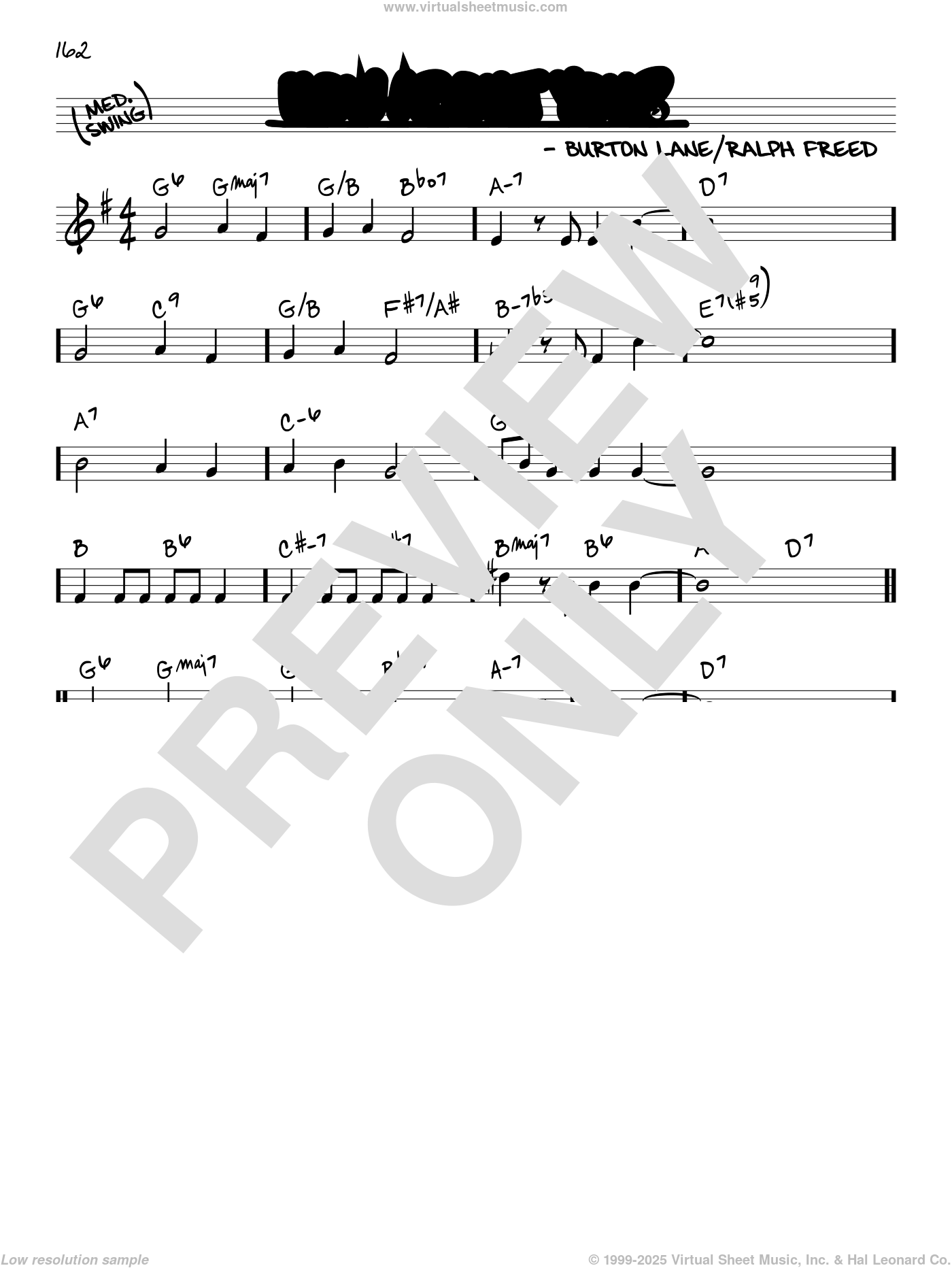 How About You? sheet music (real book - melody and chords) (real book)