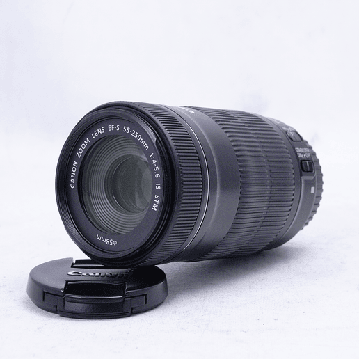 Lente Canon EF-S 55-250mm f4-5.6 IS STM - Usado