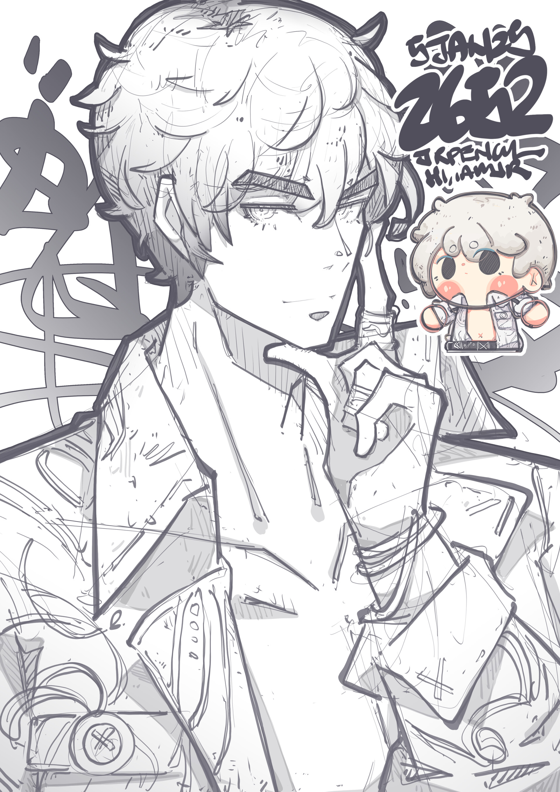 Jr Pencil - 2652 - 沈星回：雾色勾勒/ Xavier : Misty Silhouette 5