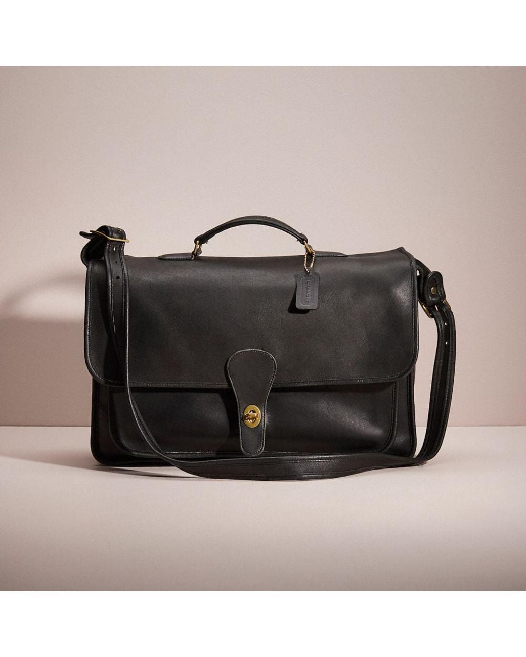 COACH Vintage Metropolitan Briefcase in Black for Men | Lyst