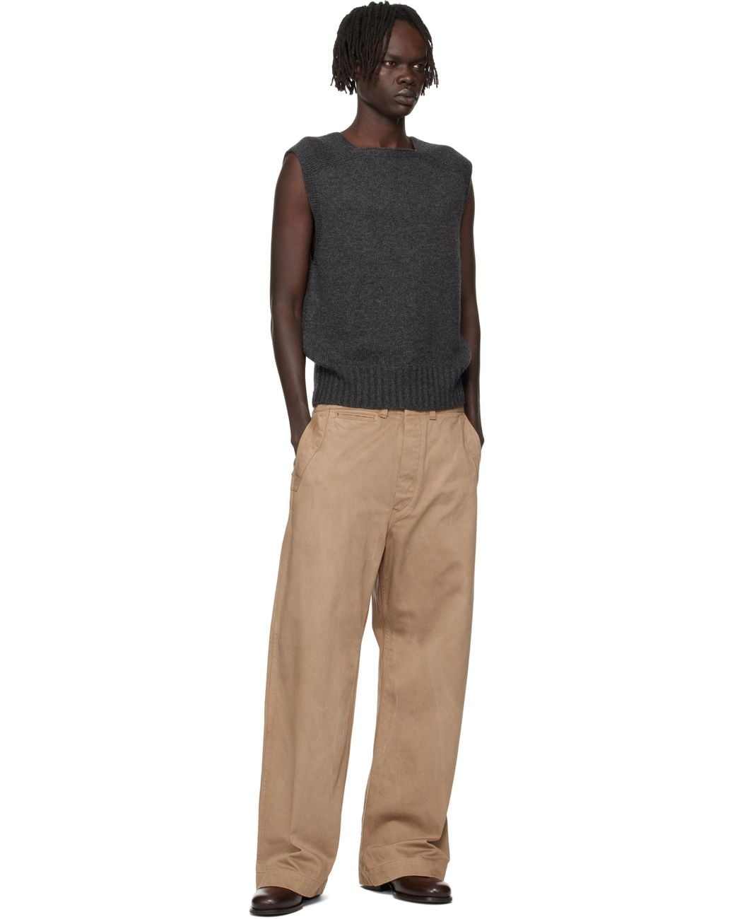 TAIGA TAKAHASHI Lot. 528 A.R.C Sweater Vest in Black for Men | Lyst