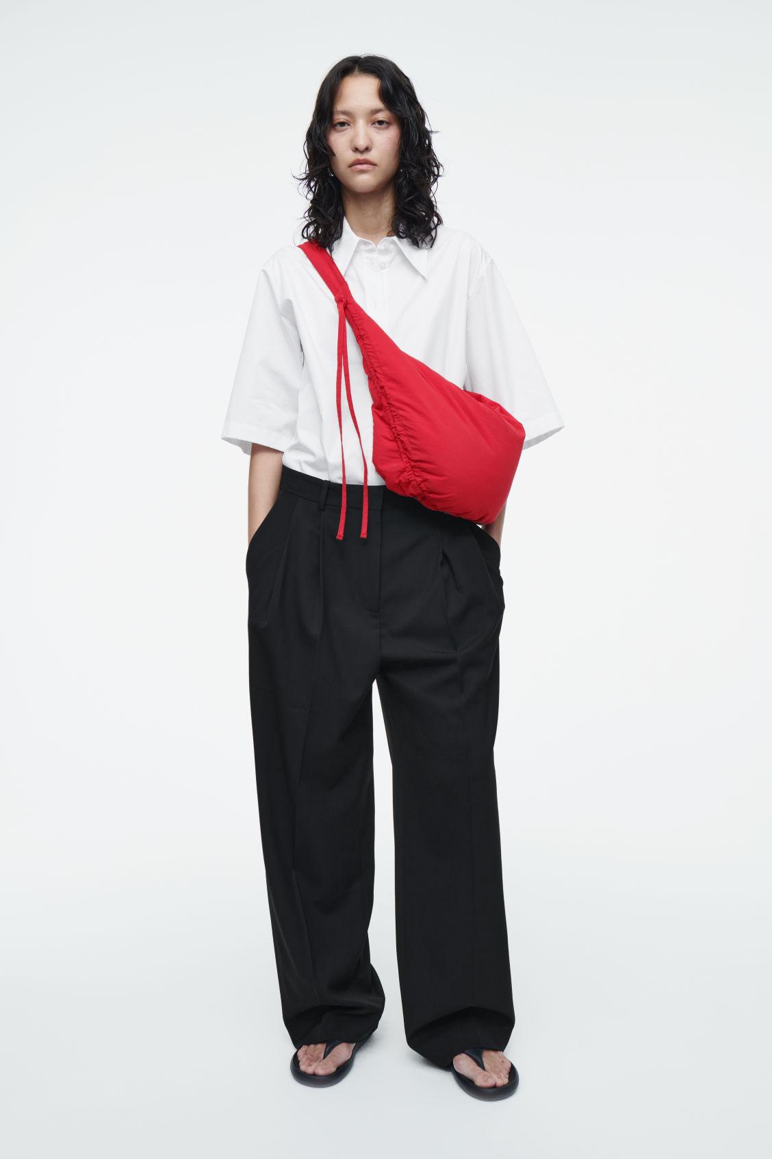 COS Canopy Mini Crossbody Bag - Nylon in Red | Lyst