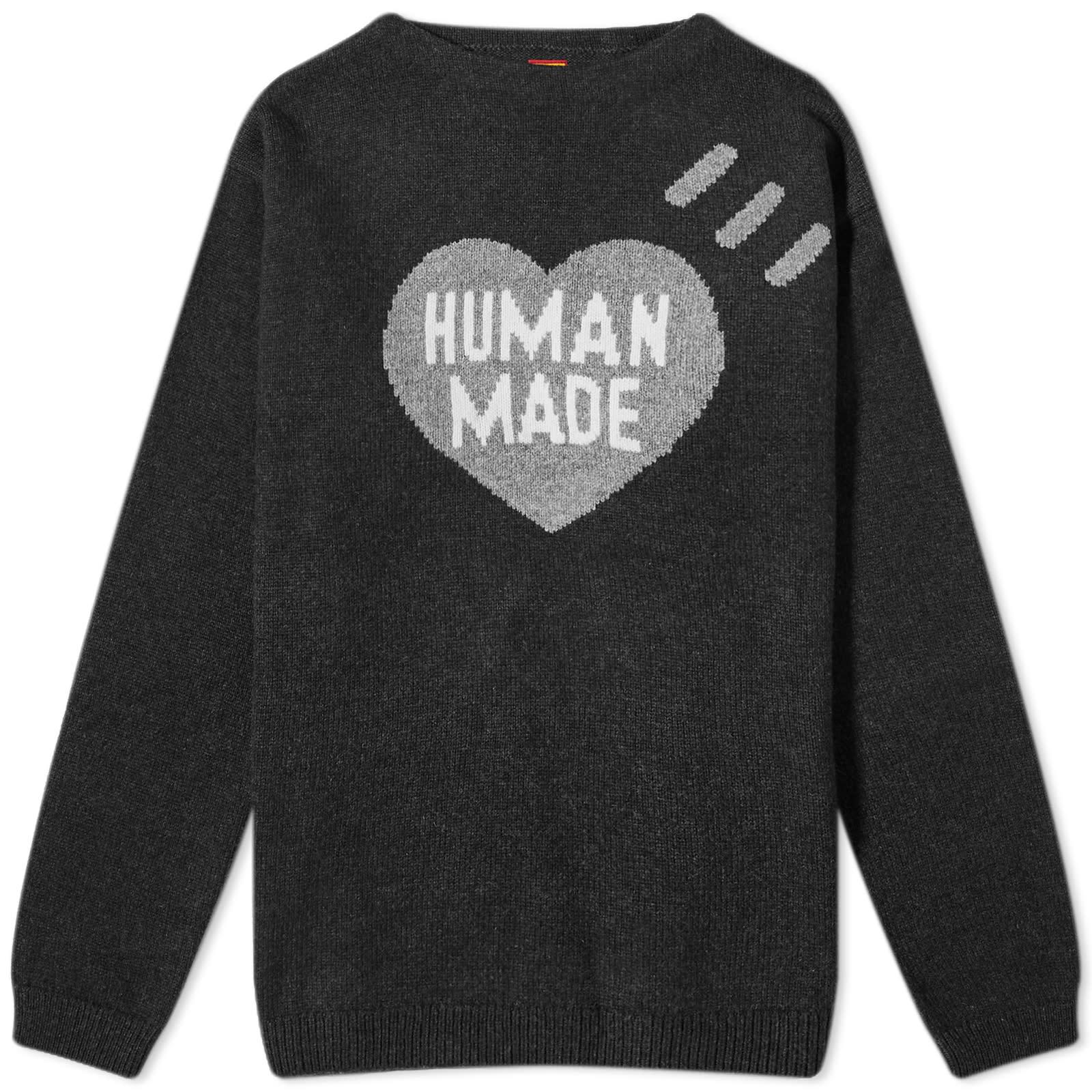 Human Made Heart Knit Sweater in Gray for Men | Lyst