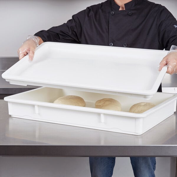 Cambro White Pizza Dough Proofing Box Lid