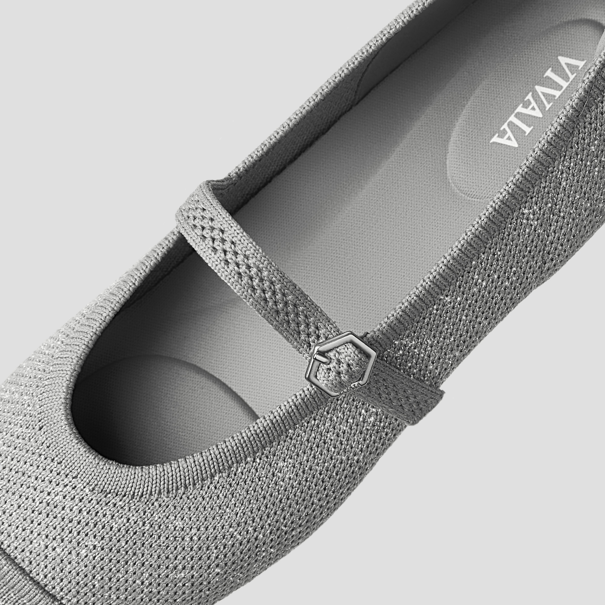 Almond-Toe Mary Janes AdaptAll™ (Tamia Mary Jane), SILVERY GREY