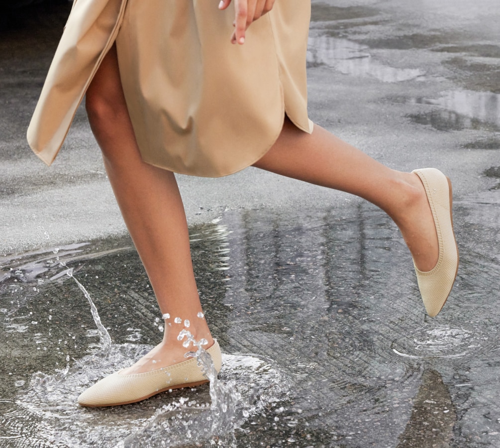 Aria 5°] ポインテッドトゥ 撥水加工 フラットシューズ – VIVAIA JAPAN