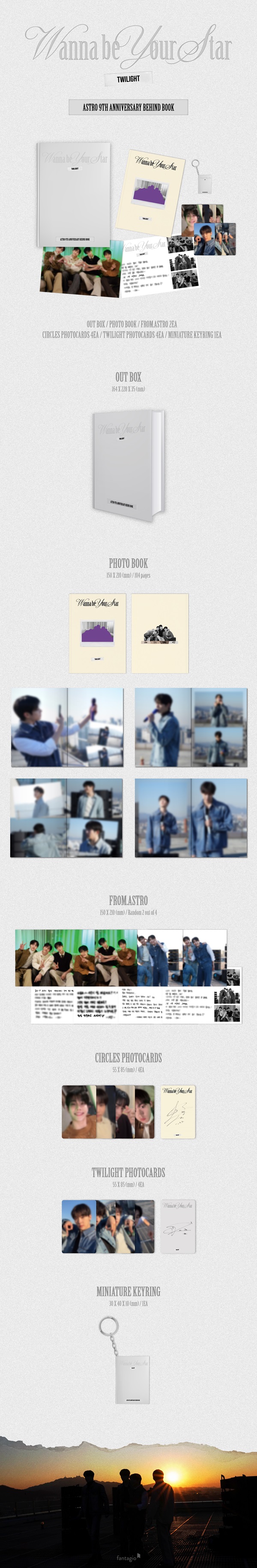 ASTRO『9TH ANNIVERSARY BEHIND BOOK [Wanna be your Star : Twilight