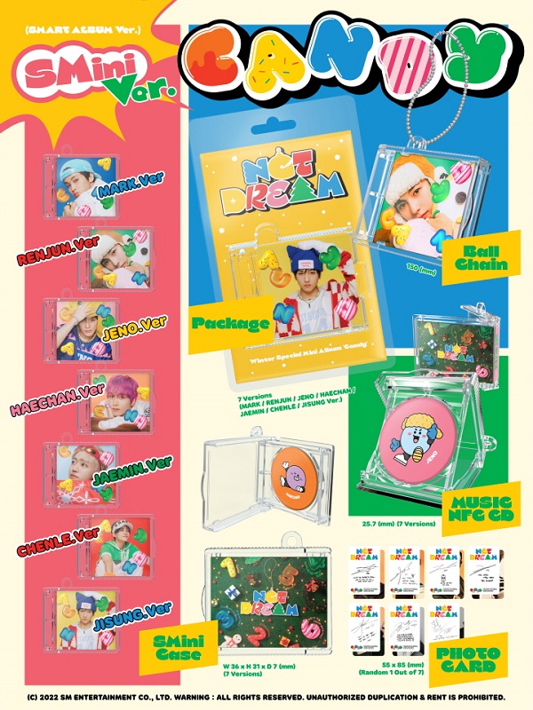 NCT DREAM｜冬のスペシャルミニアルバム『Candy』4バージョンで