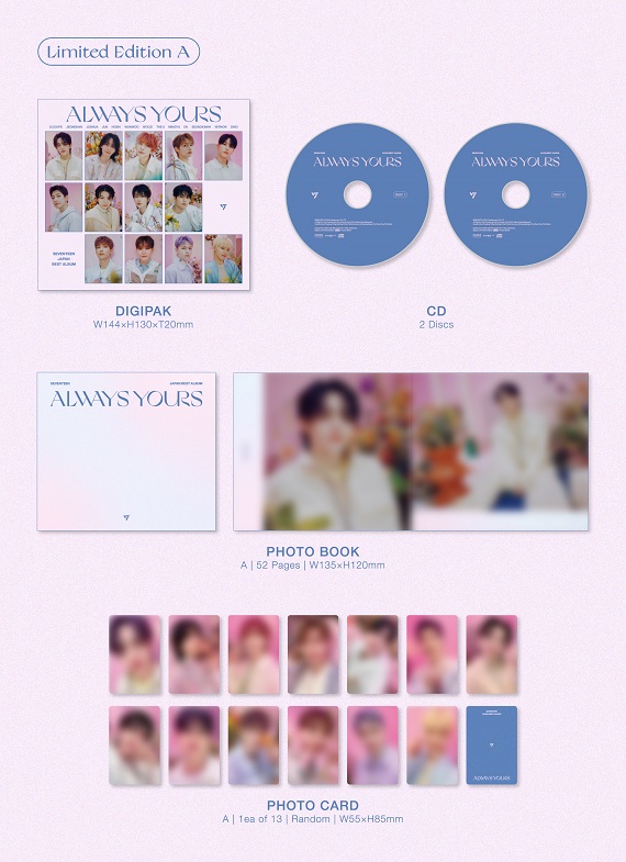 SEVENTEEN｜『SEVENTEEN JAPAN BEST ALBUM「ALWAYS YOURS」』8月23日