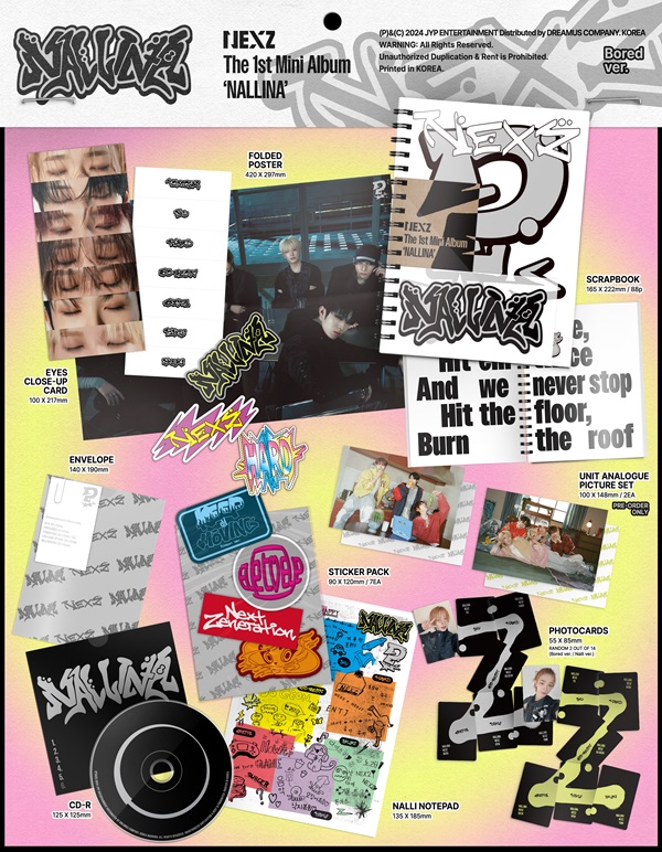 タワレコ特典付〉NEXZ 韓国ファーストミニアルバム『NALLINA』リリース