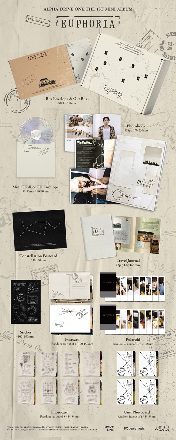 ALPHA DRIVE ONE THE 1ST MINI ALBUM 'EUPHORIA' 日本限定特典付きで